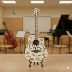 Instrumento Musical de Madera Personalizado | Regalo Profesor