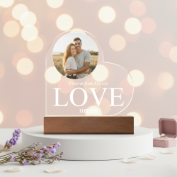 Lámpara Corazón Personalizada con Foto| Regalo Romántico
