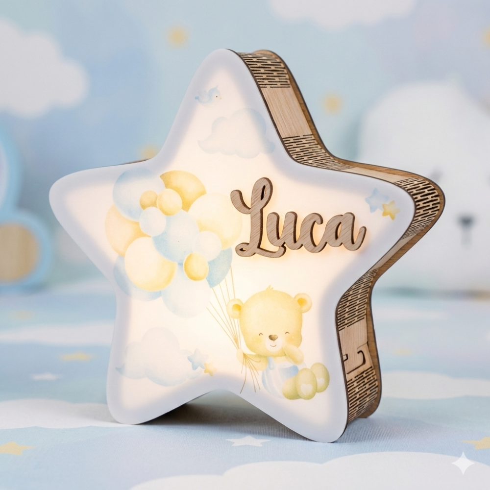 Lámpara Estrella Personalizable LED – Para Niños
