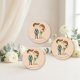 Imán de Madera Personalizado para Bodas y Eventos
