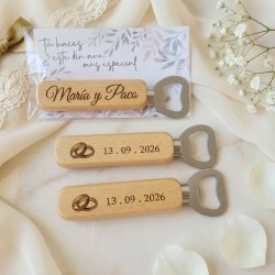Abrebotellas de Madera Personalizado